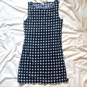 J. Crew Sleeveless Polka Dot Cotton Dress